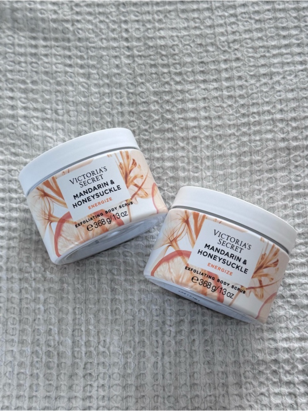 Victoria's Secret Mandarin & Honeysuckle Exfoliating Body Scrub - Pack of 2